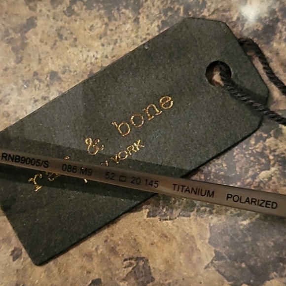 🚫SOLD🚫Rag and Bone Aviator Pilot Sunglasses Polarized 0B - Picture 13 of 16